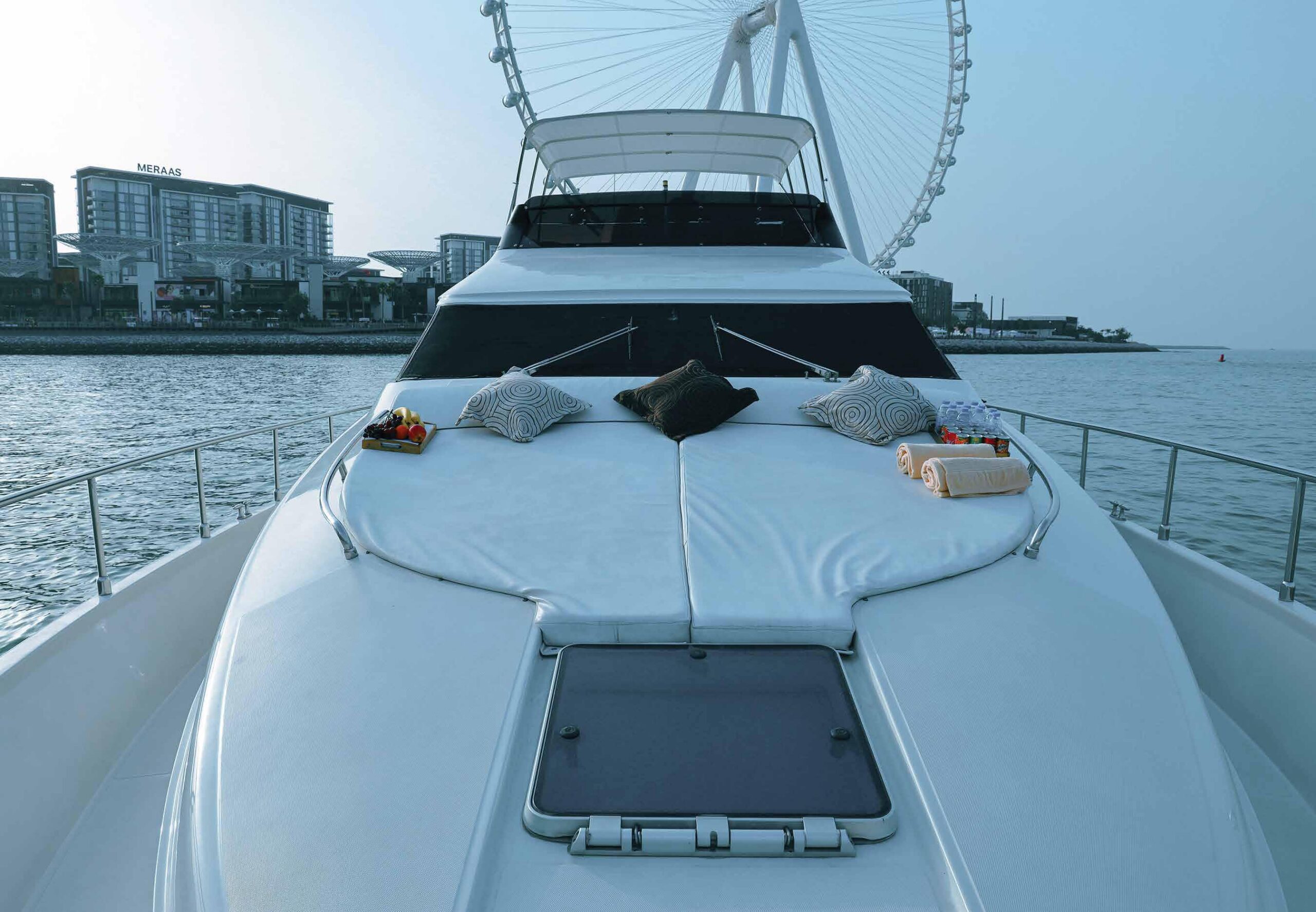 66 ft yacht modern bathroom with premium fixtures